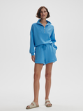 Azure Blue Ollie High Rise Short