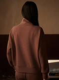 Golden Bronze Marl Hawley Half Zip Sweat