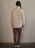 Ivory Libby Plush Quilt Jacket
