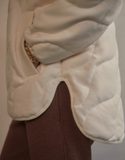Ivory Libby Plush Quilt Jacket