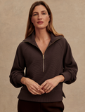 Coffee Bean Milano Half Zip Sweat