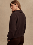Coffee Bean Milano Half Zip Sweat