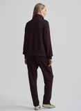 Coffee Bean Hawley Half Zip Sweat