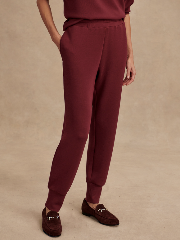 New Maroon Slim Cuff Pant 25