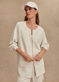 Ivory Marl Augusta Zip Through
