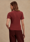 New Maroon Regina Fitted Tee