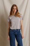 Cherry Lacquer Harley Cotton Short Sleeve Boxy Crew