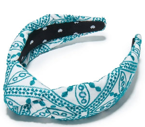 Malachite Lace Knotted Headband