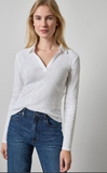 Long Sleeve Polo Neck Top