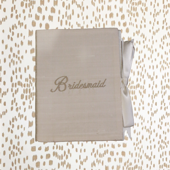 Ivory Silk Bridesmaid Folder