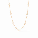 Valencia Delicate Station Necklace - Mother of Pearl