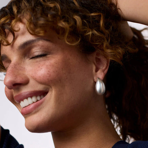 Silver Wave Earring