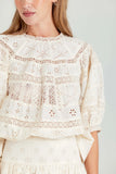 Moonbeam Eyelet Dureya Top