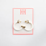 Hoo Hoops White with Pearls