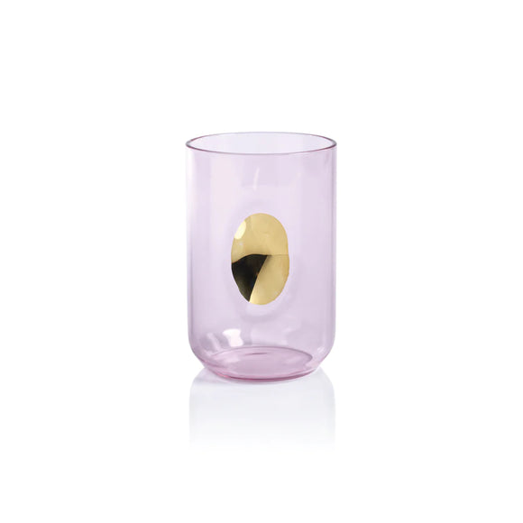 Aperitivo Tumbler w/ Gold Accent - Peony Pink
