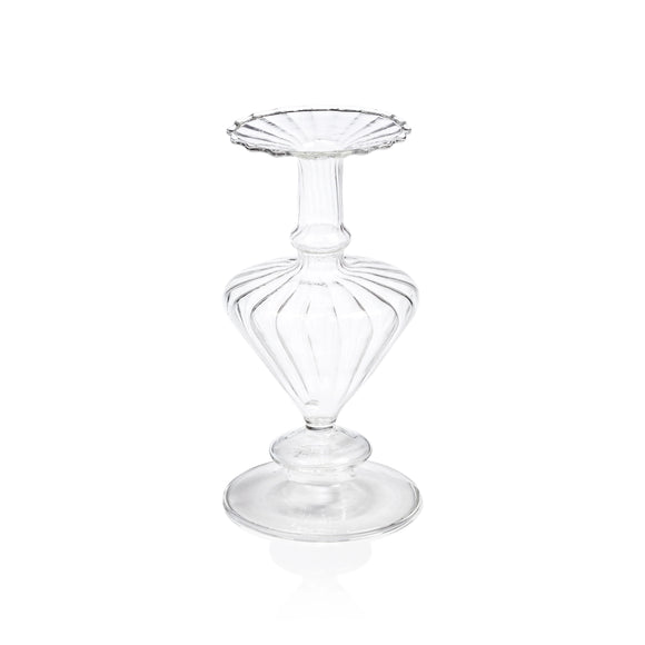 Pompidou Clear Glass Vase - Clear