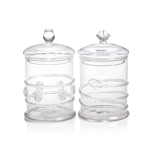 Juliet Lidded Glass Jars in Two Assorted Styles (sold separately)  - Clear