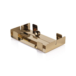 Basso Dinner Napkin Holder - Polished Gold