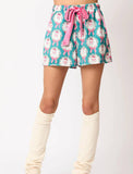 Santa Claus Long-Sleeve Top and Pants Pajama Set: WHITE / M