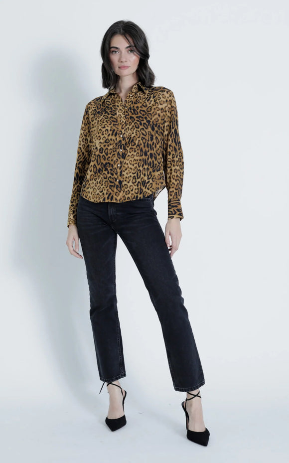 Leopard Mariana Print Blouse