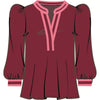 Pink/Cranberry Tamryn Top