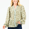 Olive Painted Trillium Naomi Top