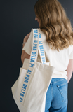 Sorority Large Canvas Tote Bag: Phi Mu