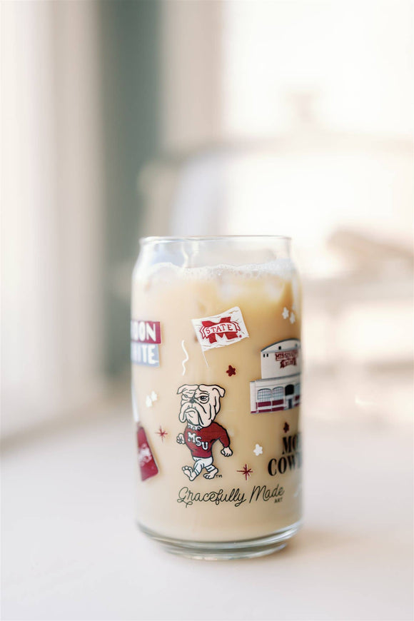 Mississippi State Glass Cup