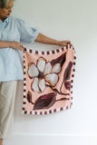 Maroon Magnolia Silk Scarf