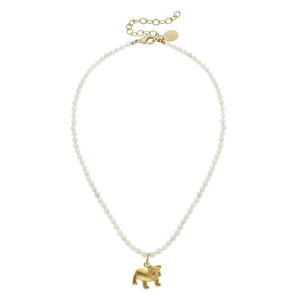 Alys Bulldog Pearl Necklace