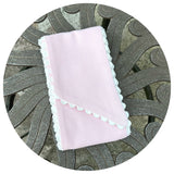 Cotton Pique Sash with Trim: White / 54 inches