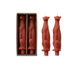 Unscented Leopard Shaped Taper Candles in Box, Set of 2