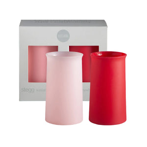 cherry + blush | stegg | silicone unbreakable highball glasses