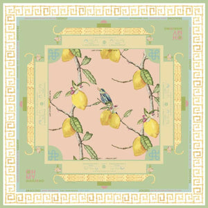 Citrus Songbird Mahjong Mat