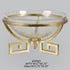 Classic Bowl with Greek Key Base 12 x 12 x 7