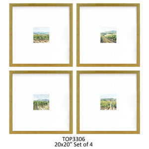 Vineyards 20x20" Framed Wall Art