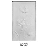 Blossoming 24 X 2 X 40" ACRYLIC WALL DECOR 1PC/1PK/1.94' 24 x 2 x 40"