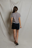 Pacific Clementine Sporty Ringer Stripe Tee