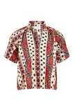 Crimson Mosaic Merrit Top