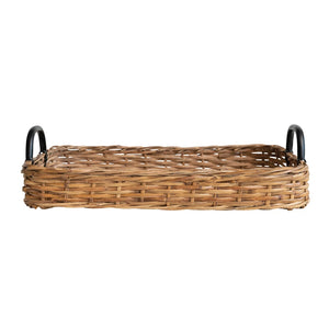 Decorative Hand-woven Rattan Tray