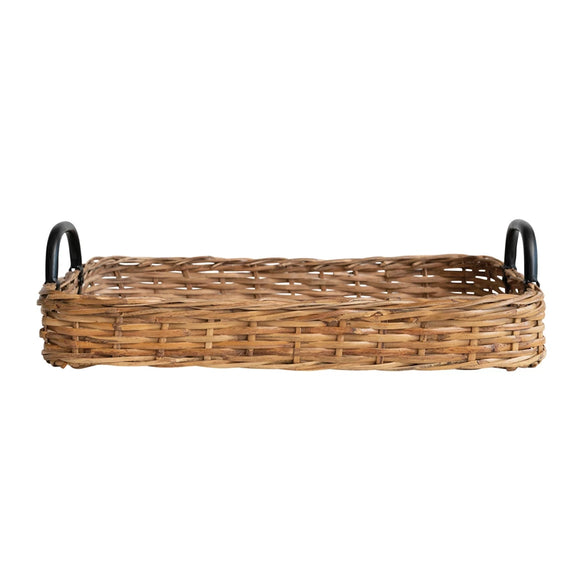 Decorative Hand-woven Rattan Tray