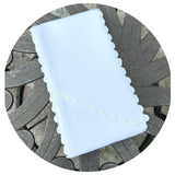 Cotton Pique Sash with Trim: White / 54 inches