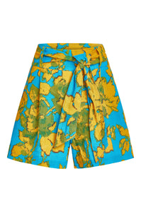 Turq Flora Uba Shorts