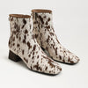 Cow Print Brahma Hair Paige Ankle Boots