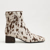 Cow Print Brahma Hair Paige Ankle Boots