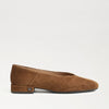 Nutmeg Suede Kasey Square Toe Ballet Flat