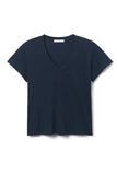 Hendrix Cotton SS Boxy V Neck Tee
