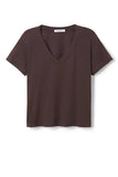 Hendrix Cotton SS Boxy V Neck Tee