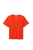 Hendrix Cotton SS Boxy V Neck Tee