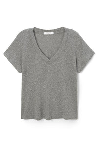Hendrix Cotton SS Boxy V Neck Tee